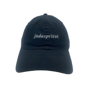 Judas Priest Hat Adult Strapback Black Script Cap